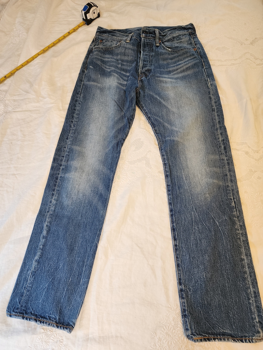 Levi's 501 Men's Faded Blue Straight Jeans